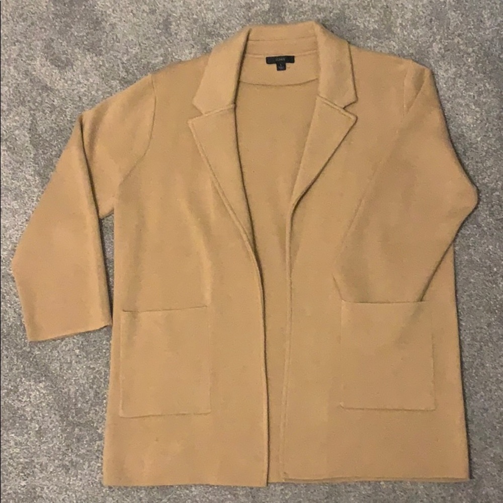 J.Crew Sophie open-front sweater-blazer